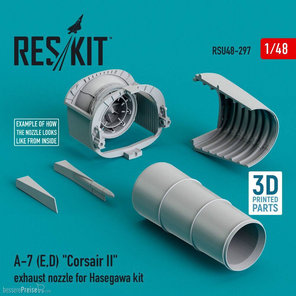 ResKit Models RSU48-0297 - A-7 (E,D) Corsair II exhaust nozzle for Hasegawa kit | Modellbau