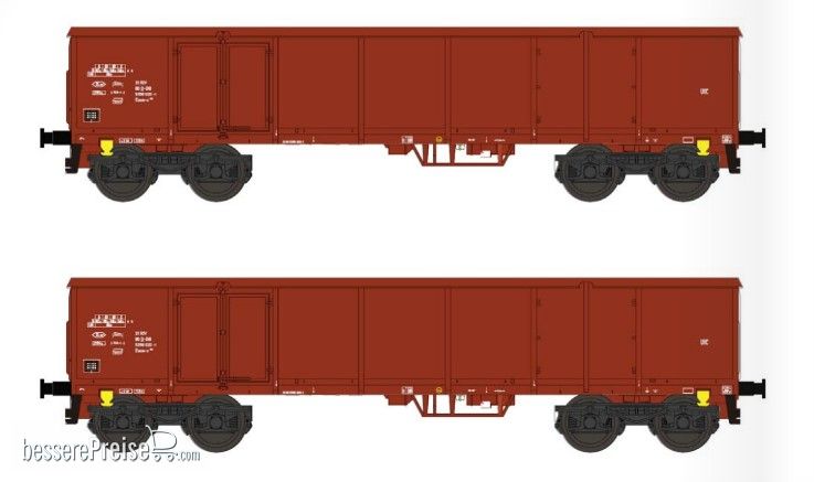 Offenes Güterwagen-Set A Eaos Eaos-x , DB , set B