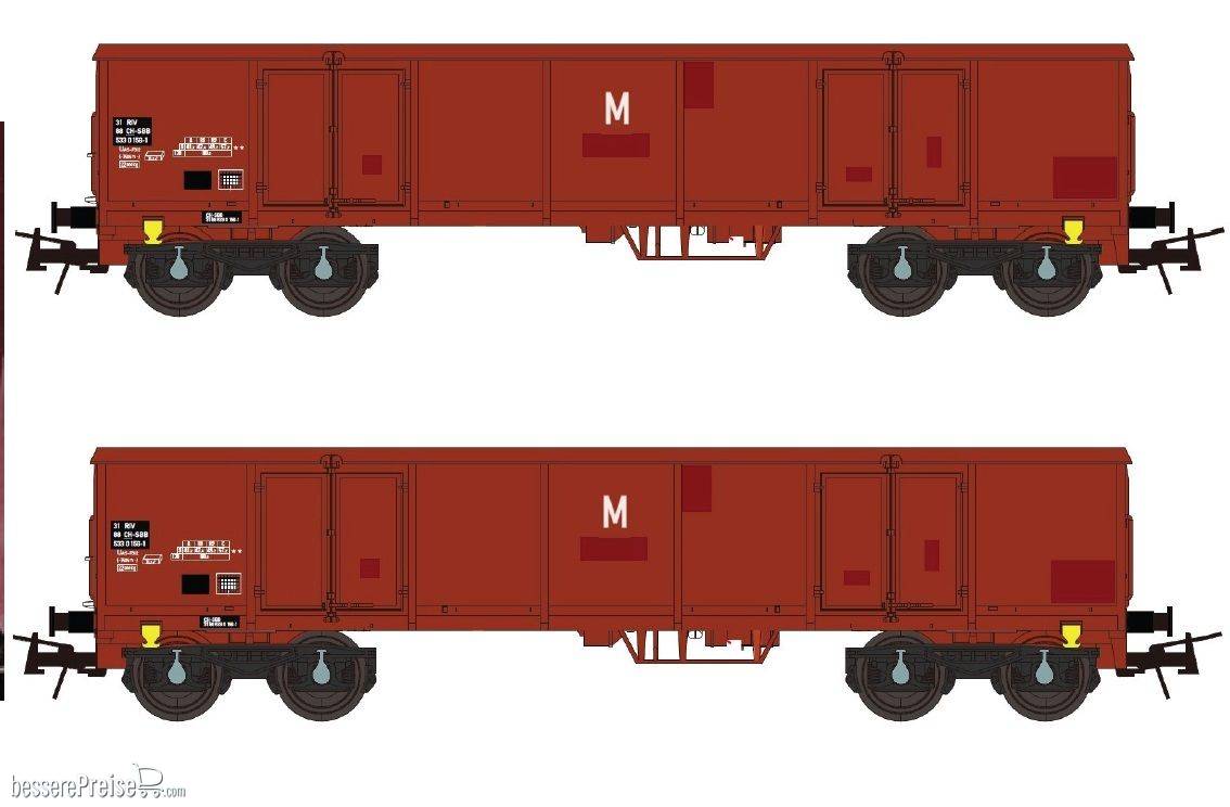 Offenes Güterwagen-Set A Eaos Eaos , CH-SBB , set A