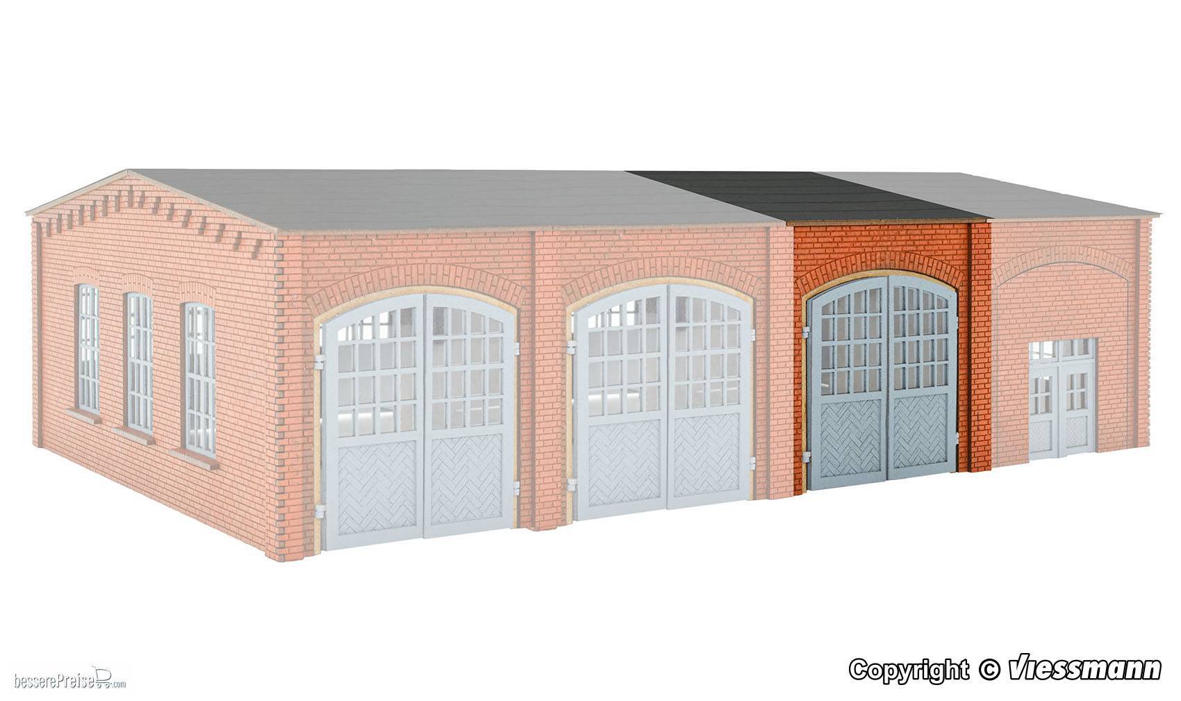 Vollmer N 47563 - Erweiterungs-Set für LKW-Werkstatt 47558 - Polyplate Bausatz | Modellbahn | Modelleisenbahn