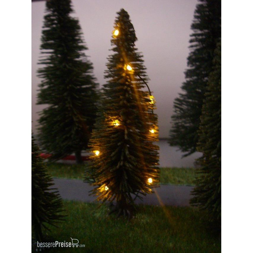 Schönwitz Weihnachtsbaum Lichterkette gelb beleuchtet H0