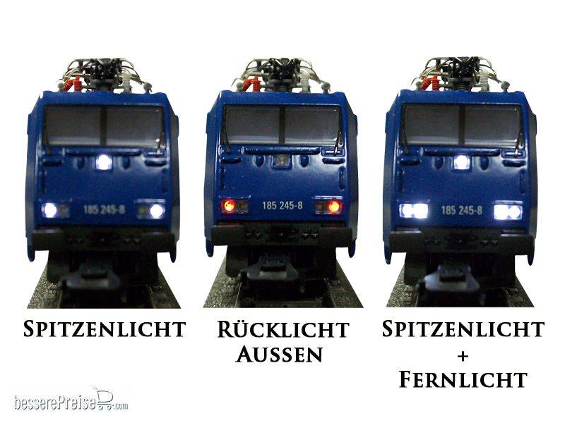 Schönwitz 50208 - Umbauset für H0 Br185 Decoderadapter und Beleuchtung kaltweiß - ESU | Modellbahn | Modelleisenbahn