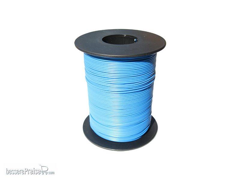 Schönwitz 50345 - 100 Meter Miniaturkabel Litze flexibel LIY 0,14mm² blau | Modellbahn | Modelleisenbahn