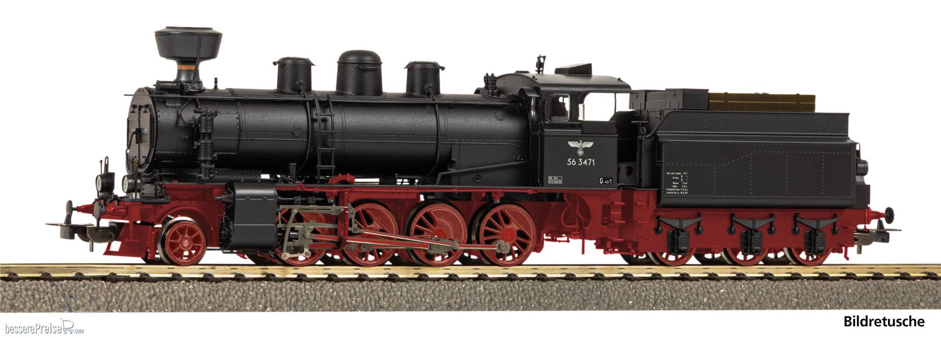 Dampflok BR 56.34-35 mit Kobelschornstein DRB II