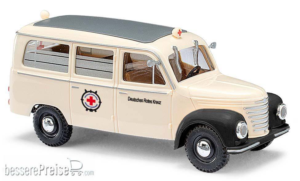 Busch H0 (1:87) 51263 - Framo V901/2 Bus, DRK Unfallhilfsstelle Rathen | Modellbahn | Modelleisenbahn