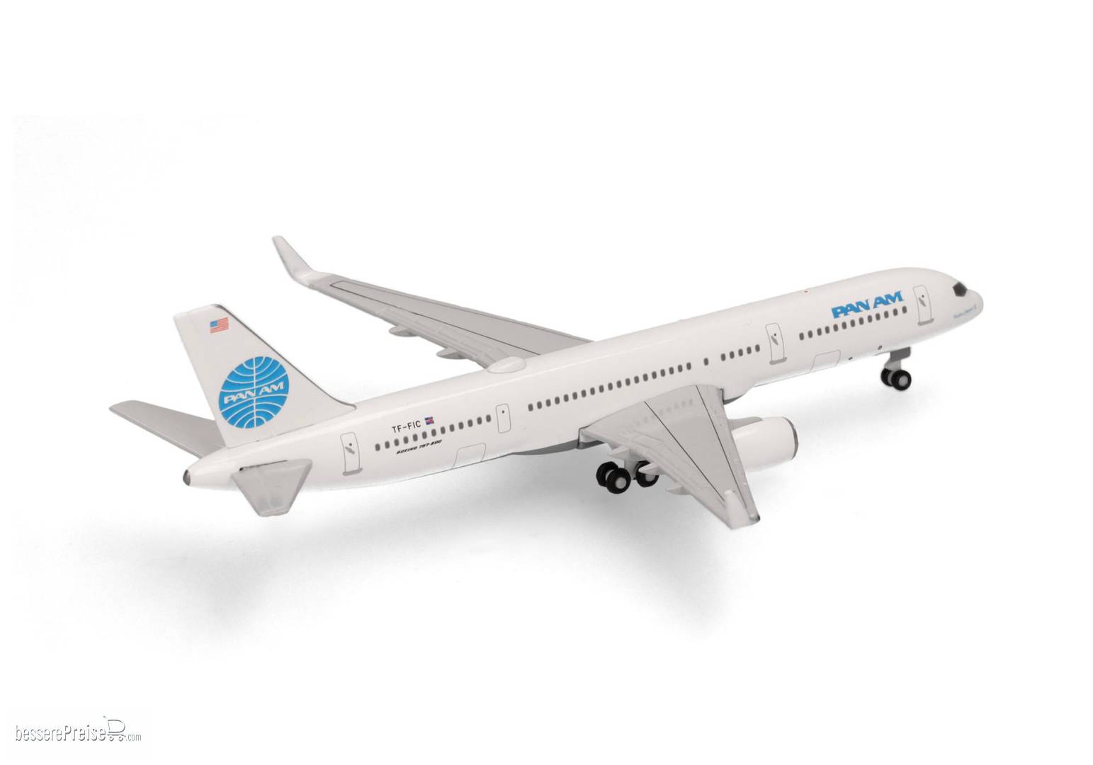 Herpa Snap-fit Airplane Model Boeing 757-200 Pan Am Martinique