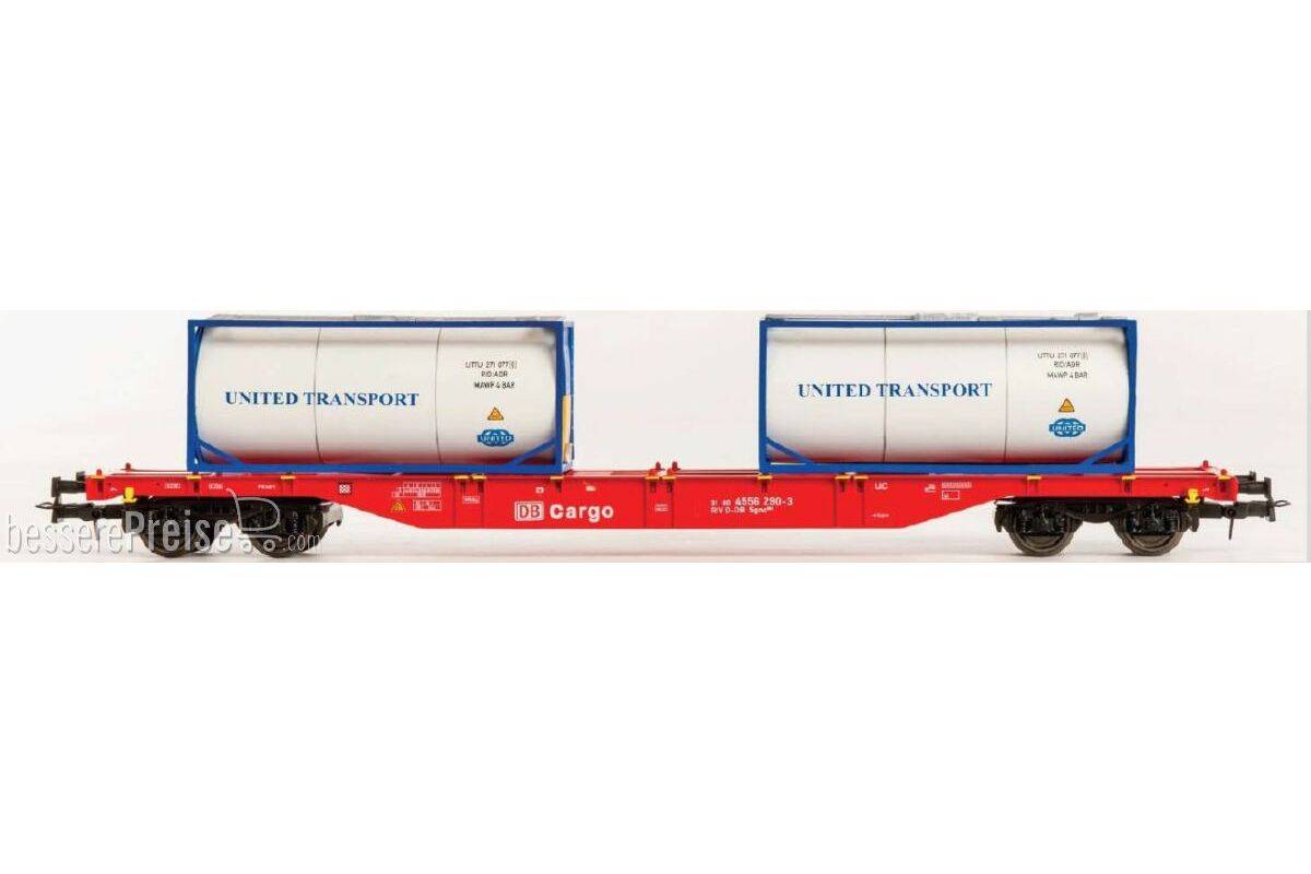 Sgns + tankcontainer - DB cargo / United Transport