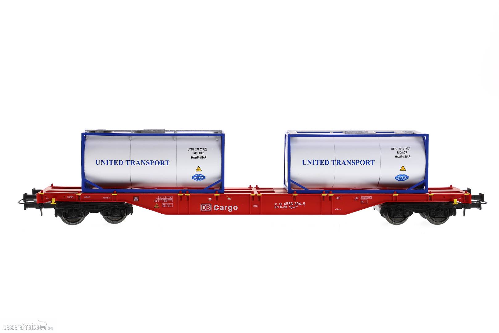 Sgns + Tankcontainer, DB Cargo - United Transport Containerwagen