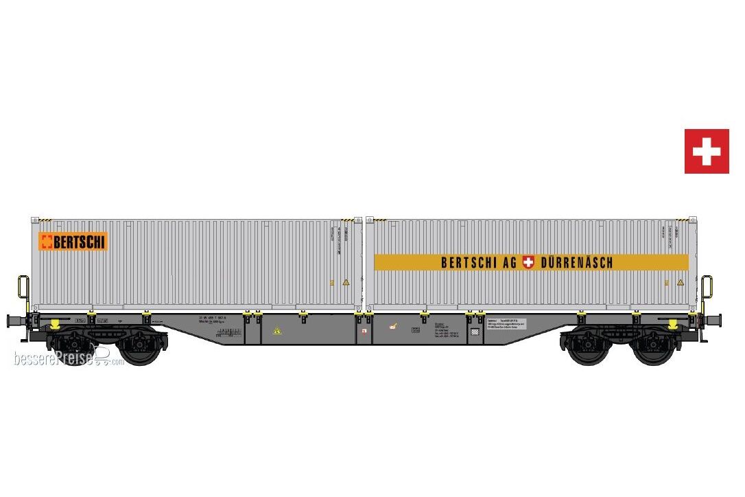 Containertragwagen 30ft bulkcontainer 2 x Bertschi