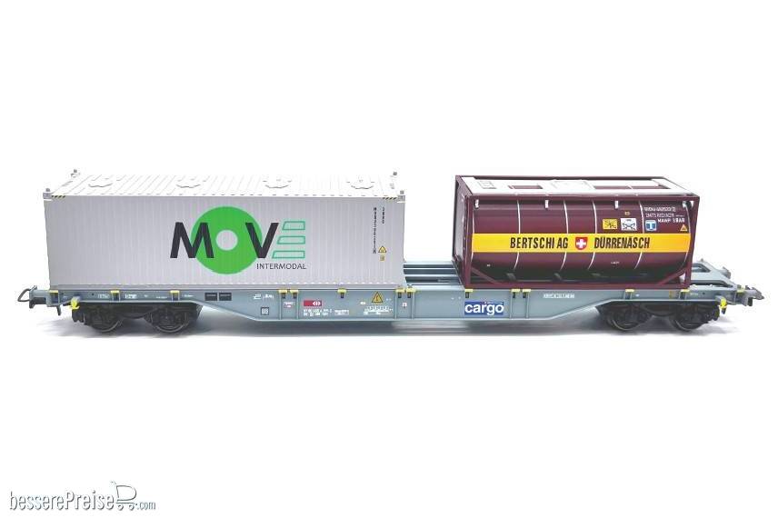 Containerwagen der SBB Cargo "MOVE" + Tankcontainer "Bertschi" - Ep.V