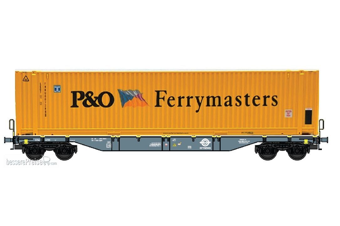 Containertragwagen F-Ersa + P&O yellow