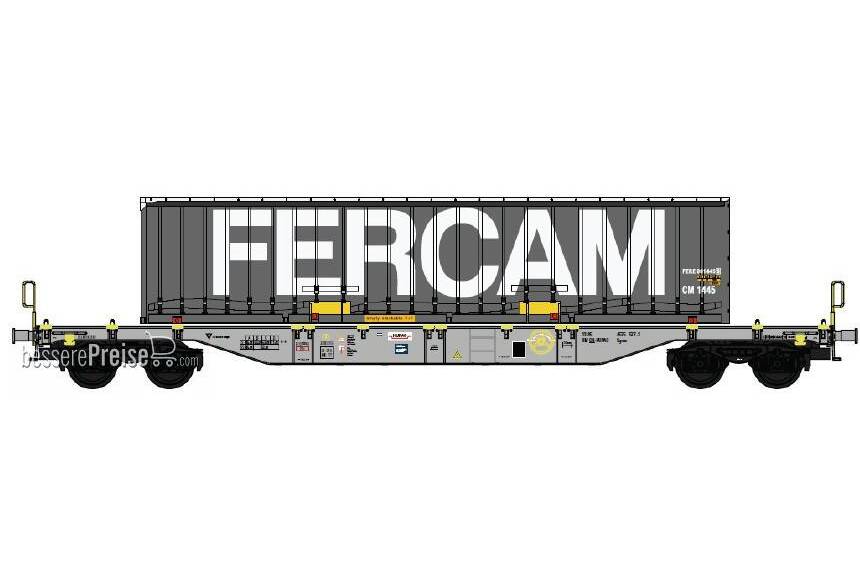 Hupac Containerwagen mit Swap Body Container "FERCAM" - Ep.V-VI