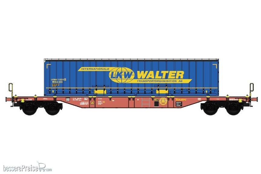Touax Containerwagen mit Swap Body Container "LKW WALTER" - Ep.V-VI