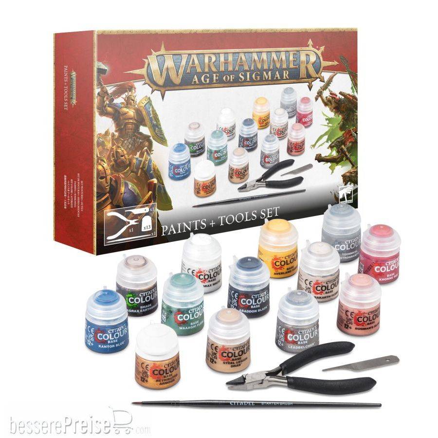 Games Workshop 54170299003 - AOS PAINTS+TOOLS GER/FR/ITA/DUT/CZE/SLV 80-17 | Tabletop