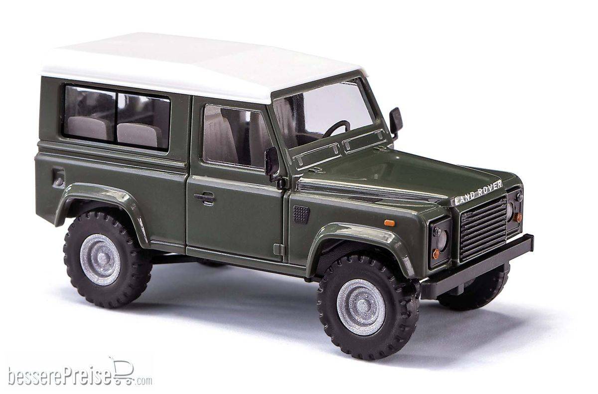 Busch H0 (1:87) 54302 - Land Rover Defender 90, kurz Grün | Modellbahn | Modelleisenbahn