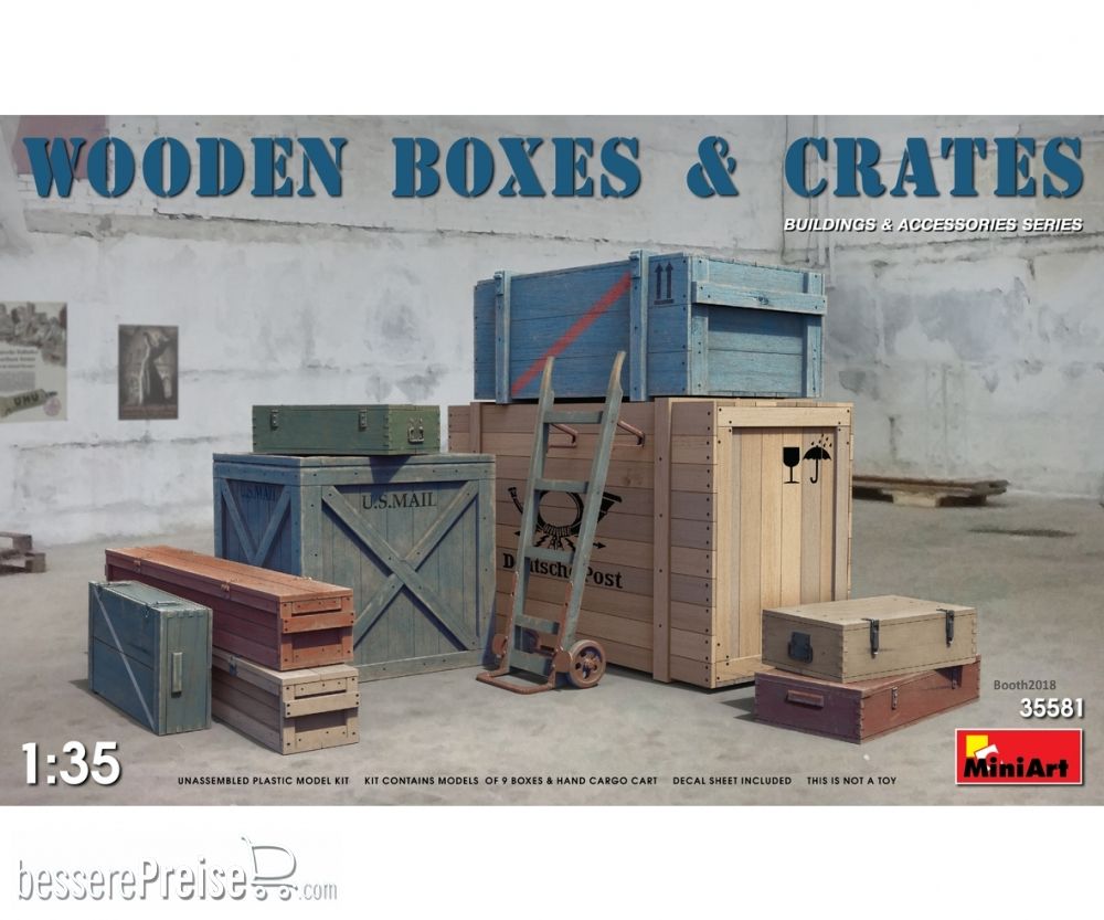 MiniArt 550035581 - 1:35 Holzboxen und Kisten | Modellbau