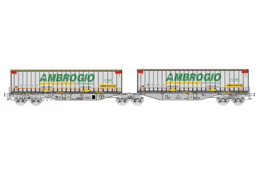 Doppel-Containerwagen - AAEC "AMBROGIO shuttle" - Ep.VI