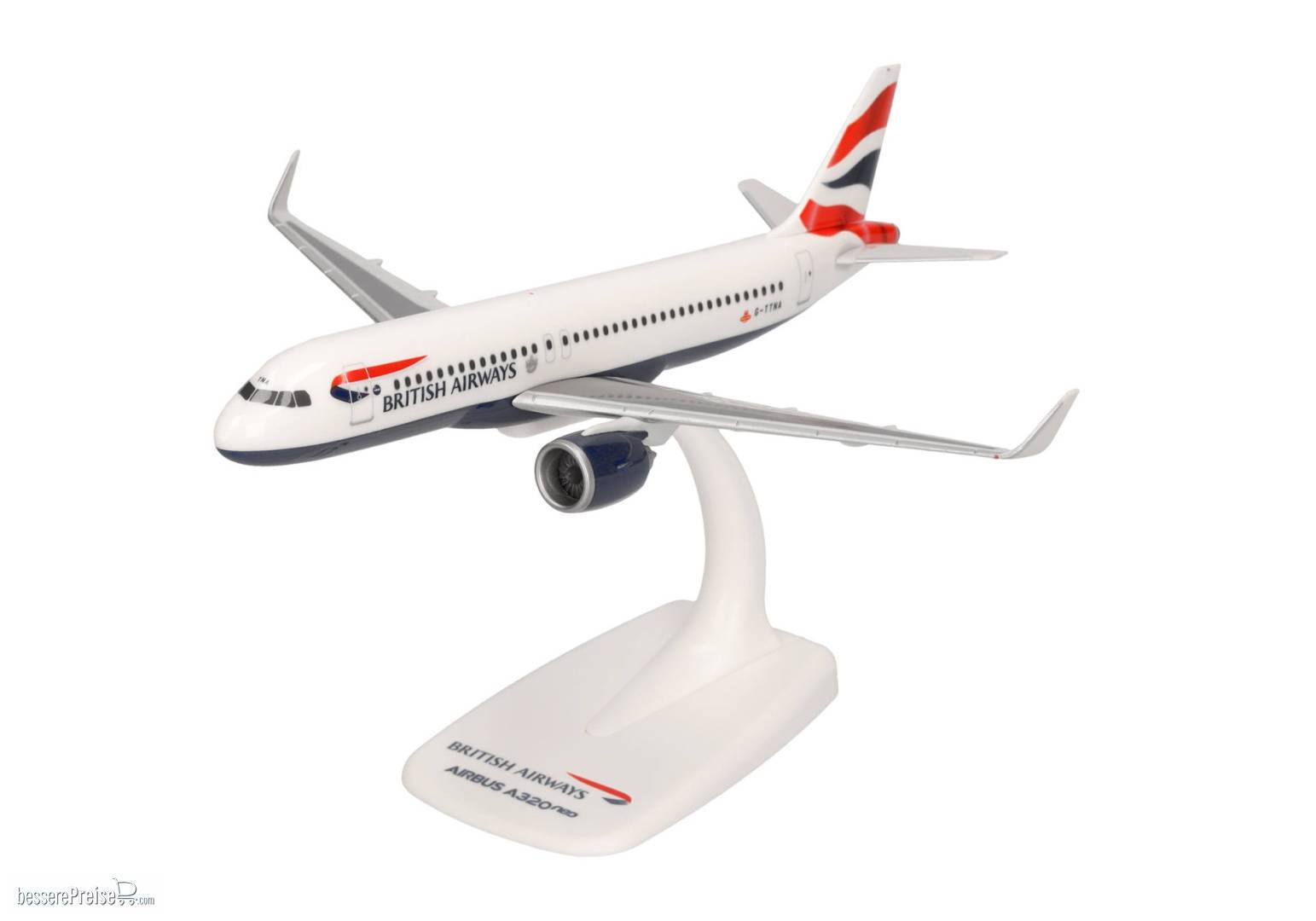 Herpa 612746 - British Airways Airbus A320 neo - G-TTNA | Modellbahn | Modelleisenbahn