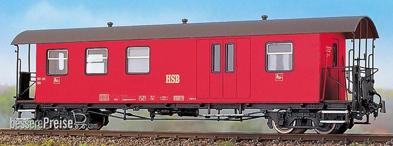 Weinert H0m 6249 - Vierachsiger 4-Fenster-Gepäckwagen der HSB | Modellbahn | Modelleisenbahn