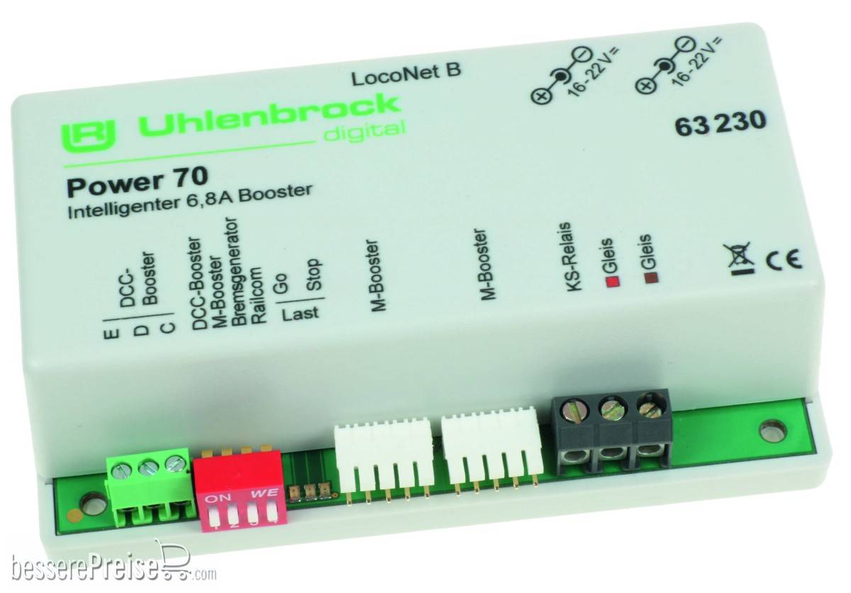 Uhlenbrock 63230 - Power 70, 7A Booster | Modellbahn | Modelleisenbahn