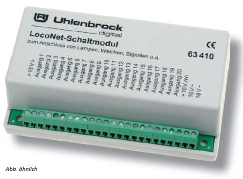 Uhlenbrock 63420 - LocoNet Analog-Schaltmodul | Modellbahn | Modelleisenbahn