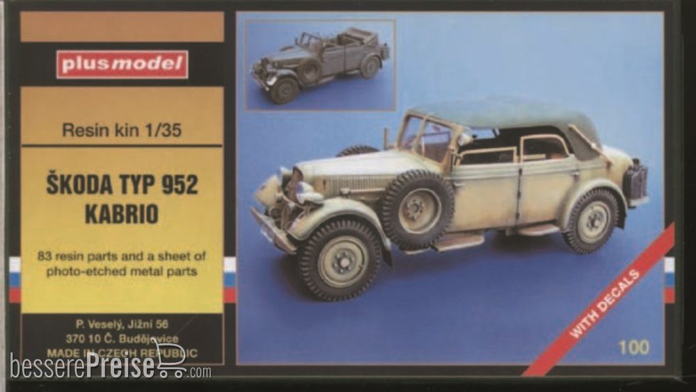 Plus model 100 - Skoda Typ 952 Kabrio WW II in 1:35
