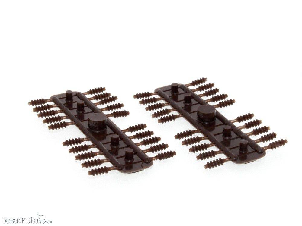 Rillen-Isolator braun 1,9x6,0mm (40 Stück), 1:87