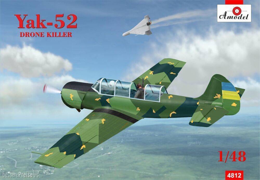 Amodel AMO4812 - Yakovlev Yak-52 drone killer | Modellbau