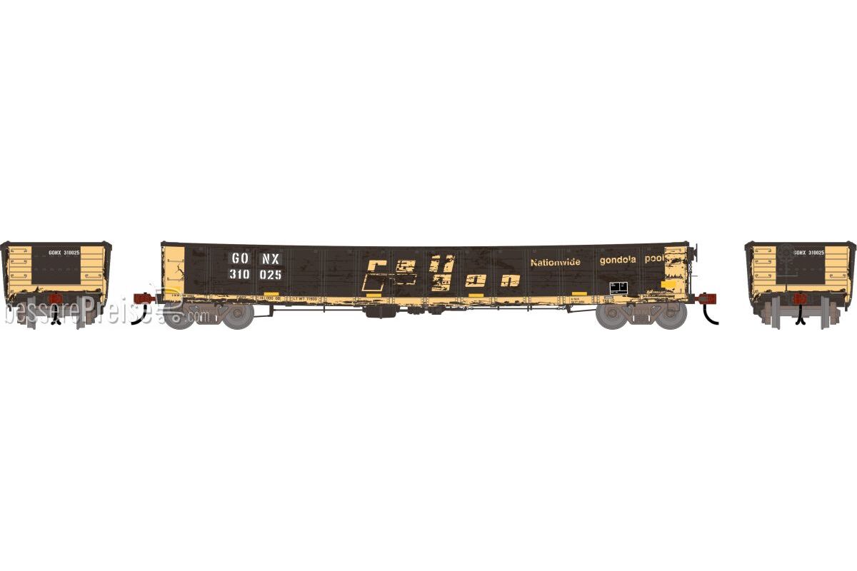 HO ATH CarKnocker 52' Mill Gondola PFG GONX 'White Stencil' w/Reflectors #310025