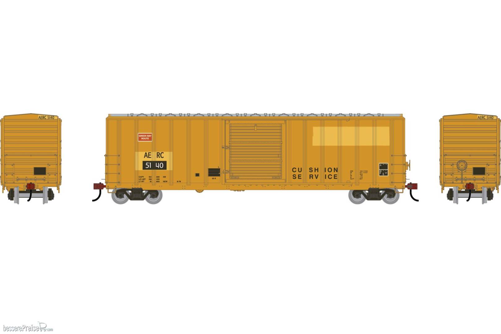 HO ATH 50' FMC 5347 Single Door Box Car Primed For Grime AERC #5130