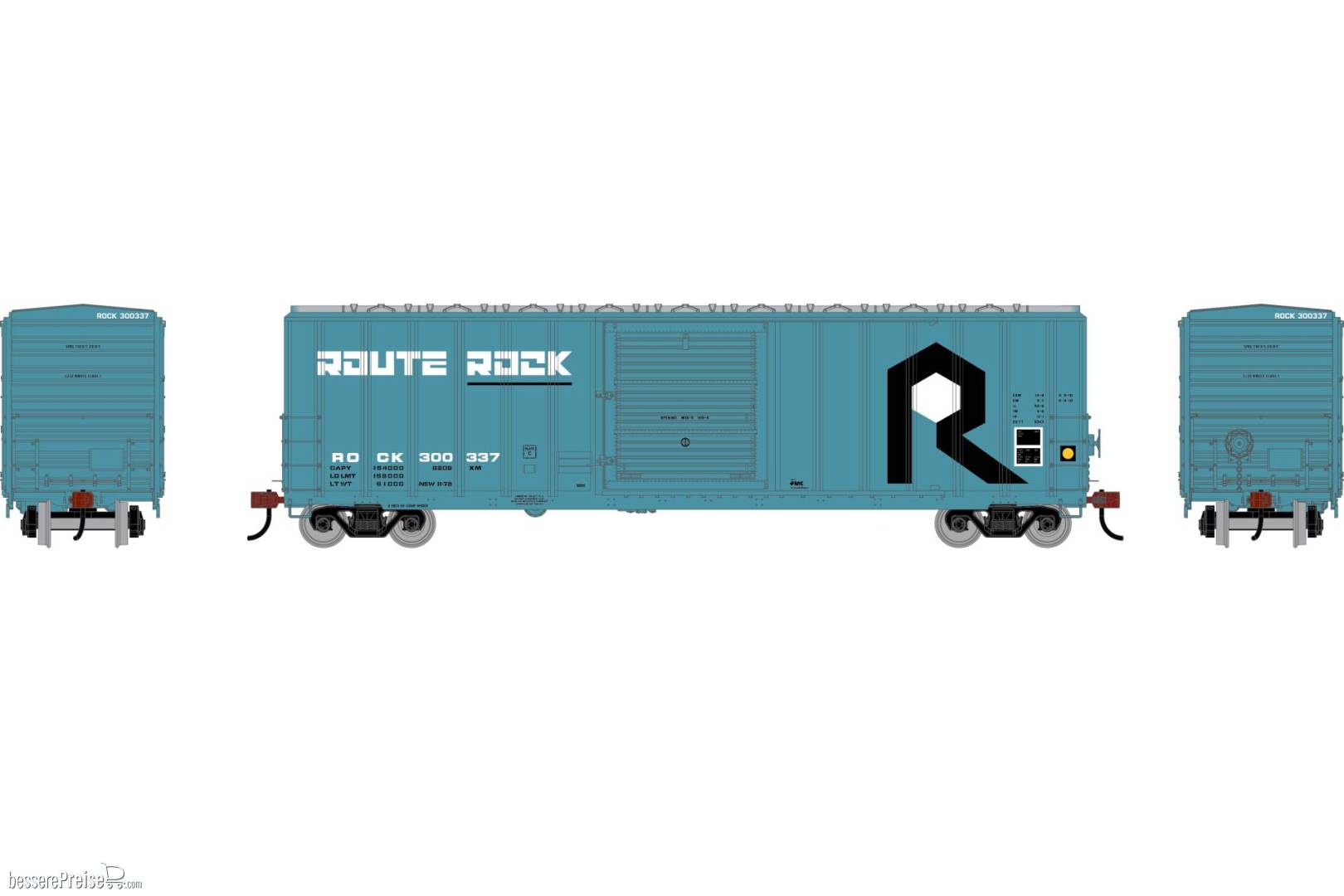 HO ATH 50' FMC 5347 Single Door Box Car ROCK #300337
