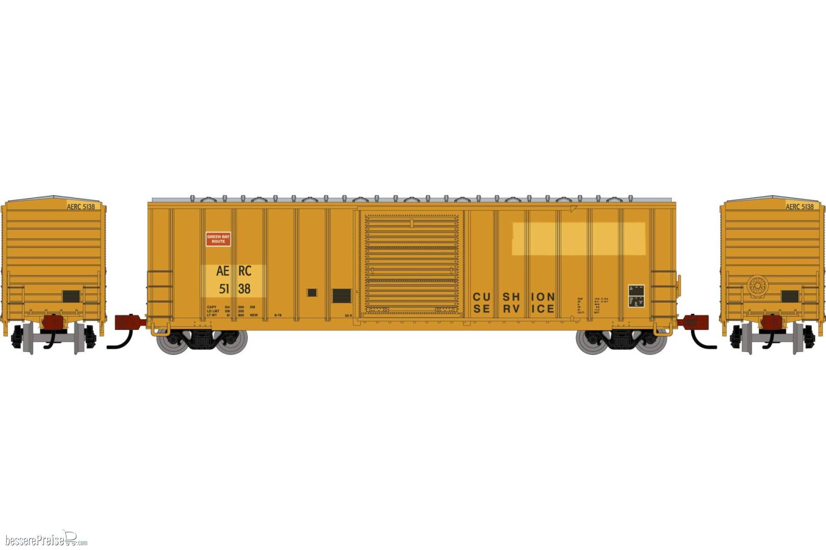 N ATH 50' FMC 5347 Single Door Box Car Primed For Grime AERC #5138