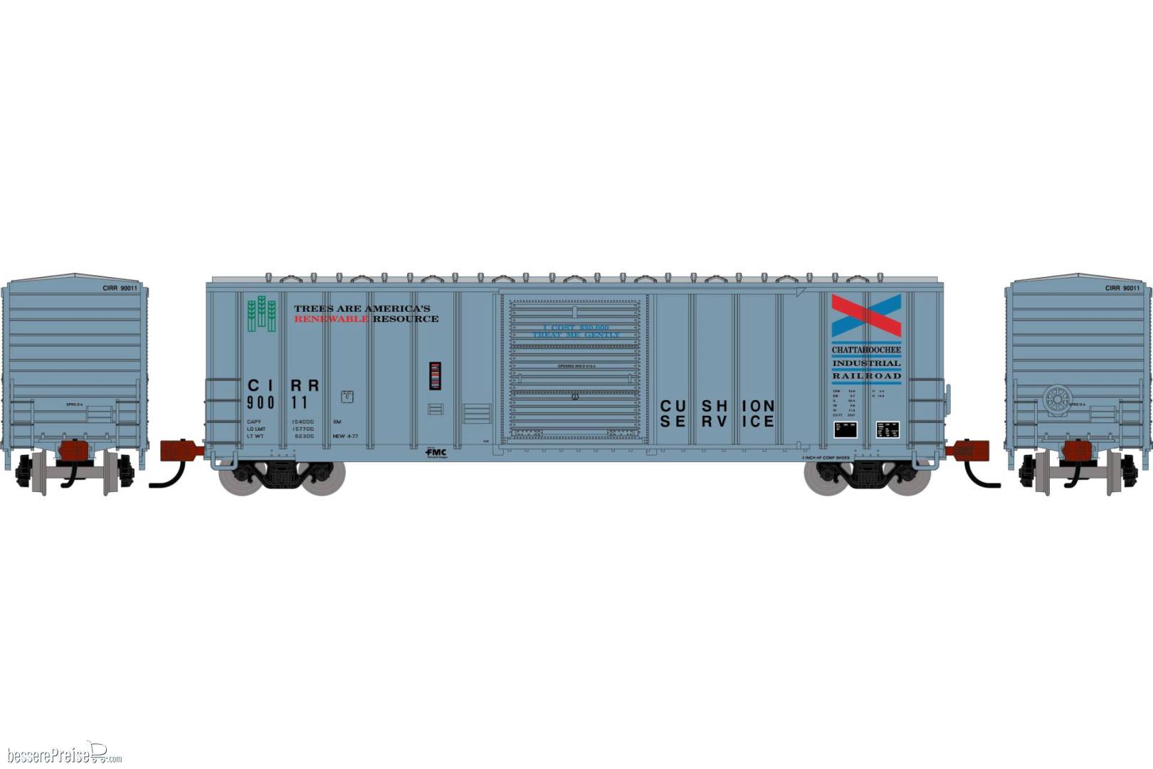 N ATH 50' FMC 5347 Single Door Box Car CIRR #90011