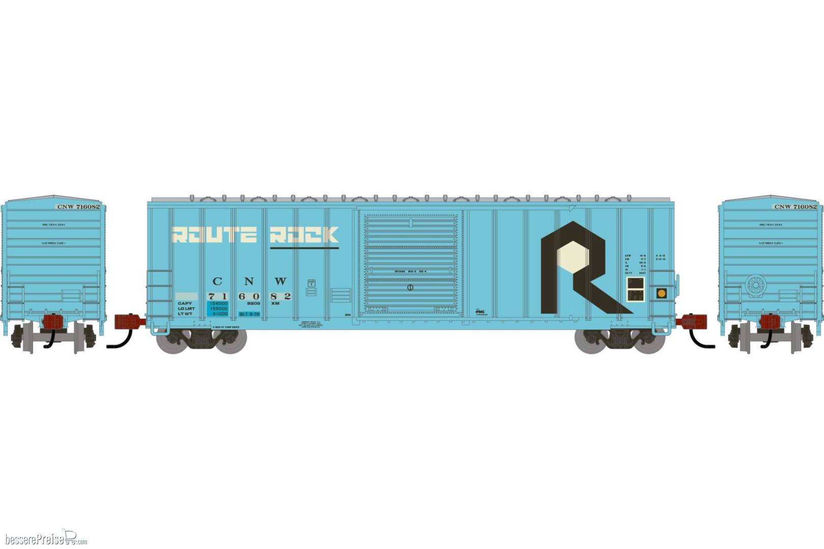 N ATH 50' FMC 5347 Single Door Box Car Primed For Grime CNW #716082