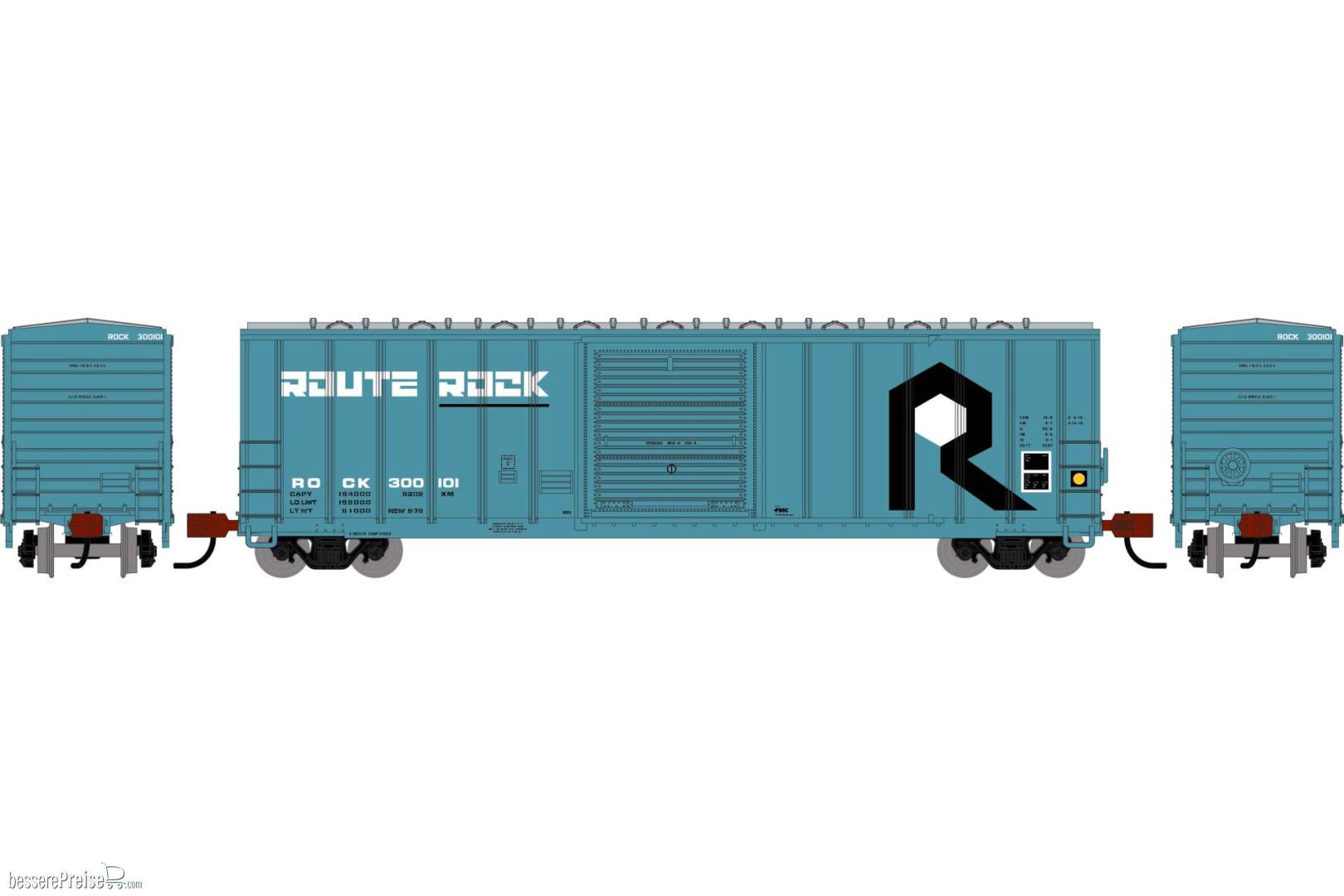 N ATH 50' FMC 5347 Single Door Box Car ROCK #300101