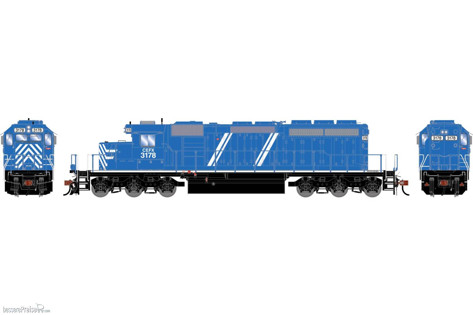 HO ATH SD40-2 Locomotive CEFX #3178