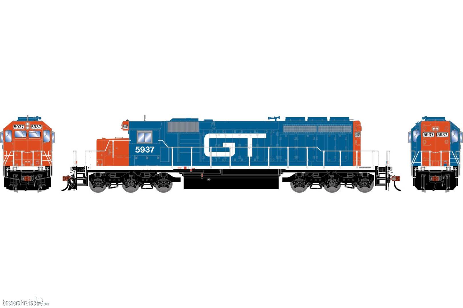 HO ATH SD40-2 Locomotive GTW 'Ex-MP' #5937