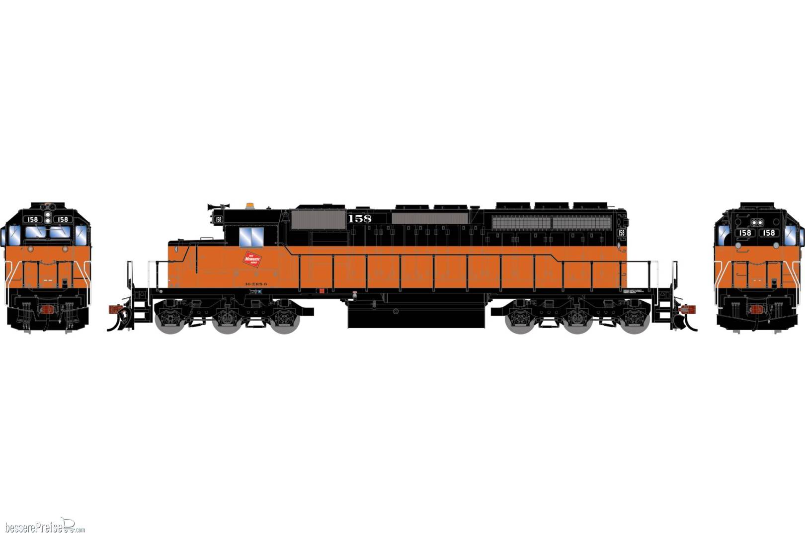 HO ATH SD40-2 Locomotive w/DCC & Sound MILW #158