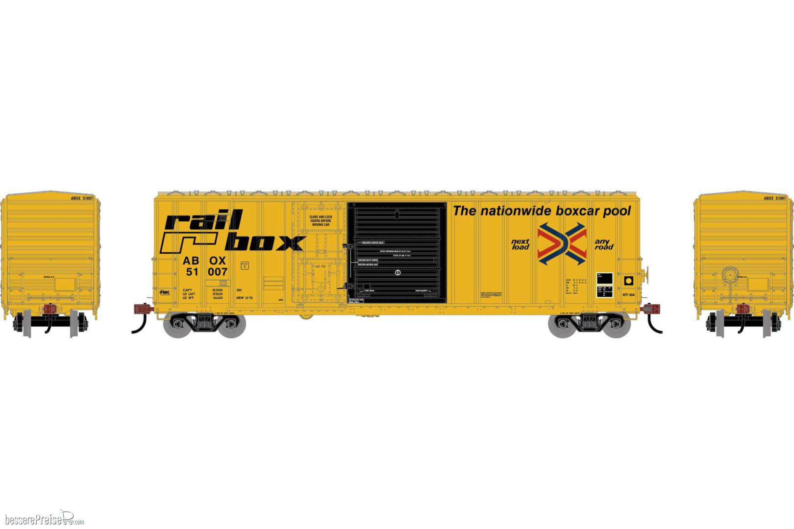 HO ATH 50' FMC 5277 Combo Door Box Car ABOX 'Early' #51007