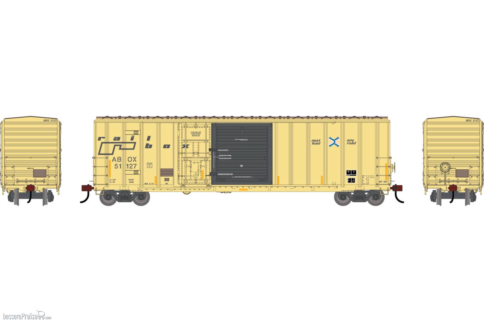 HO ATH 50' FMC 5277 Combo Door Box Car Primed For Grime ABOX 'Late' #51127