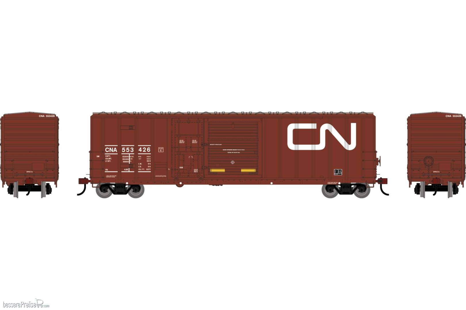 HO ATH 50' FMC 5277 Combo Door Box Car CNA #553426