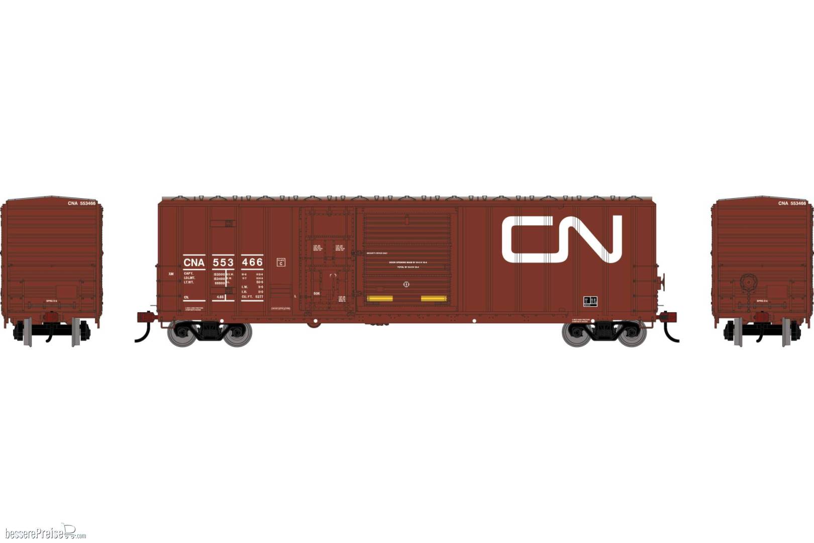 HO ATH 50' FMC 5277 Combo Door Box Car CNA #553466