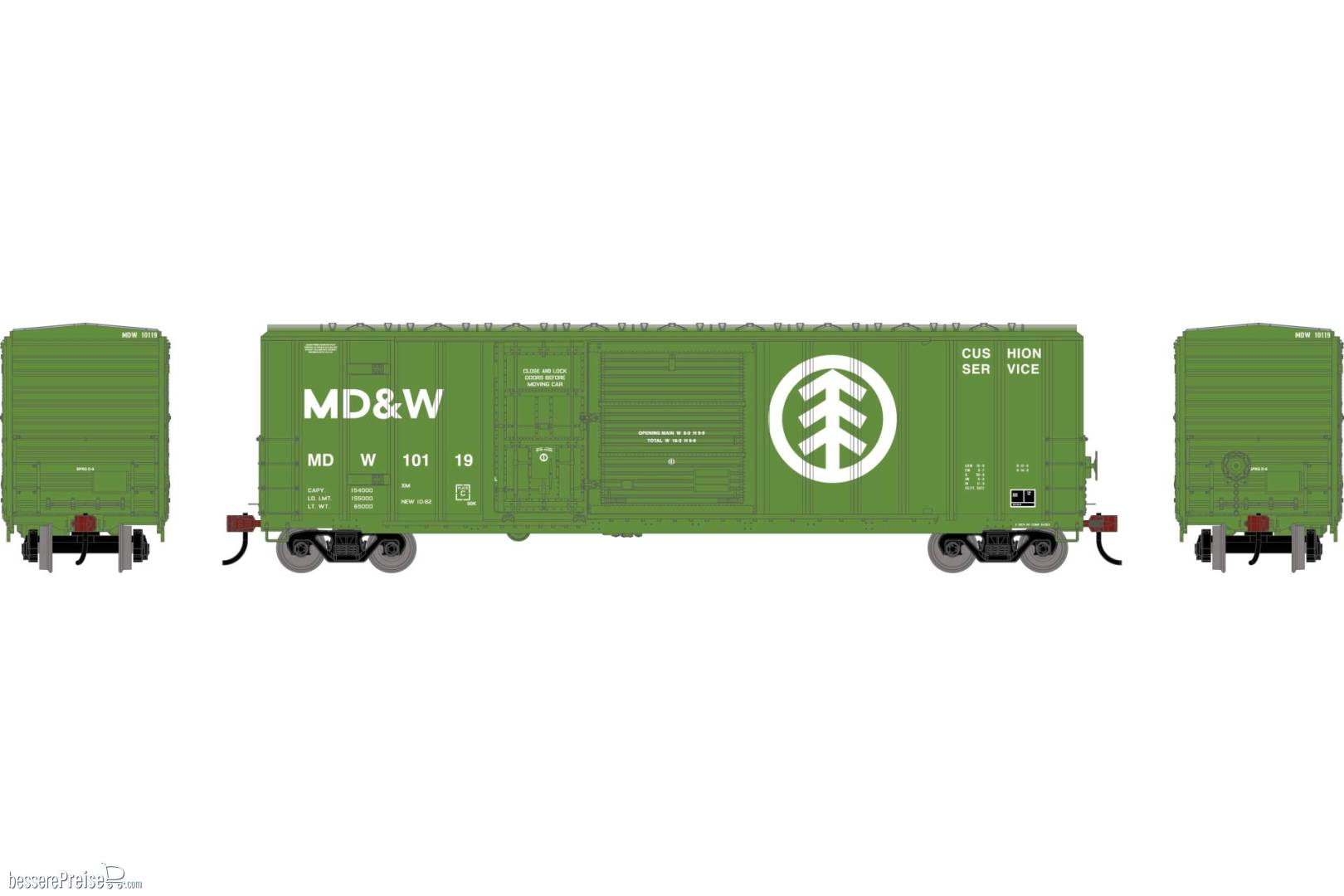 HO ATH 50' FMC 5277 Combo Door Box Car MDW #10119