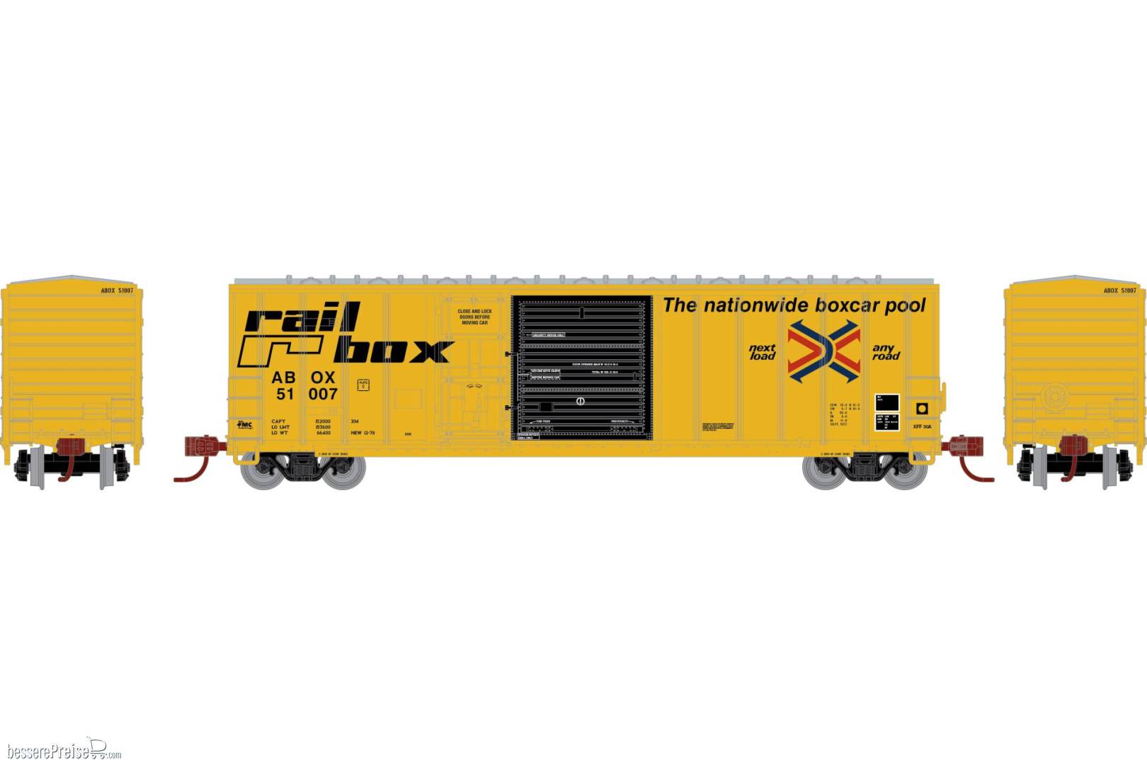 N ATH 50' FMC 5277 Combo Door Box Car ABOX 'Early' #51007