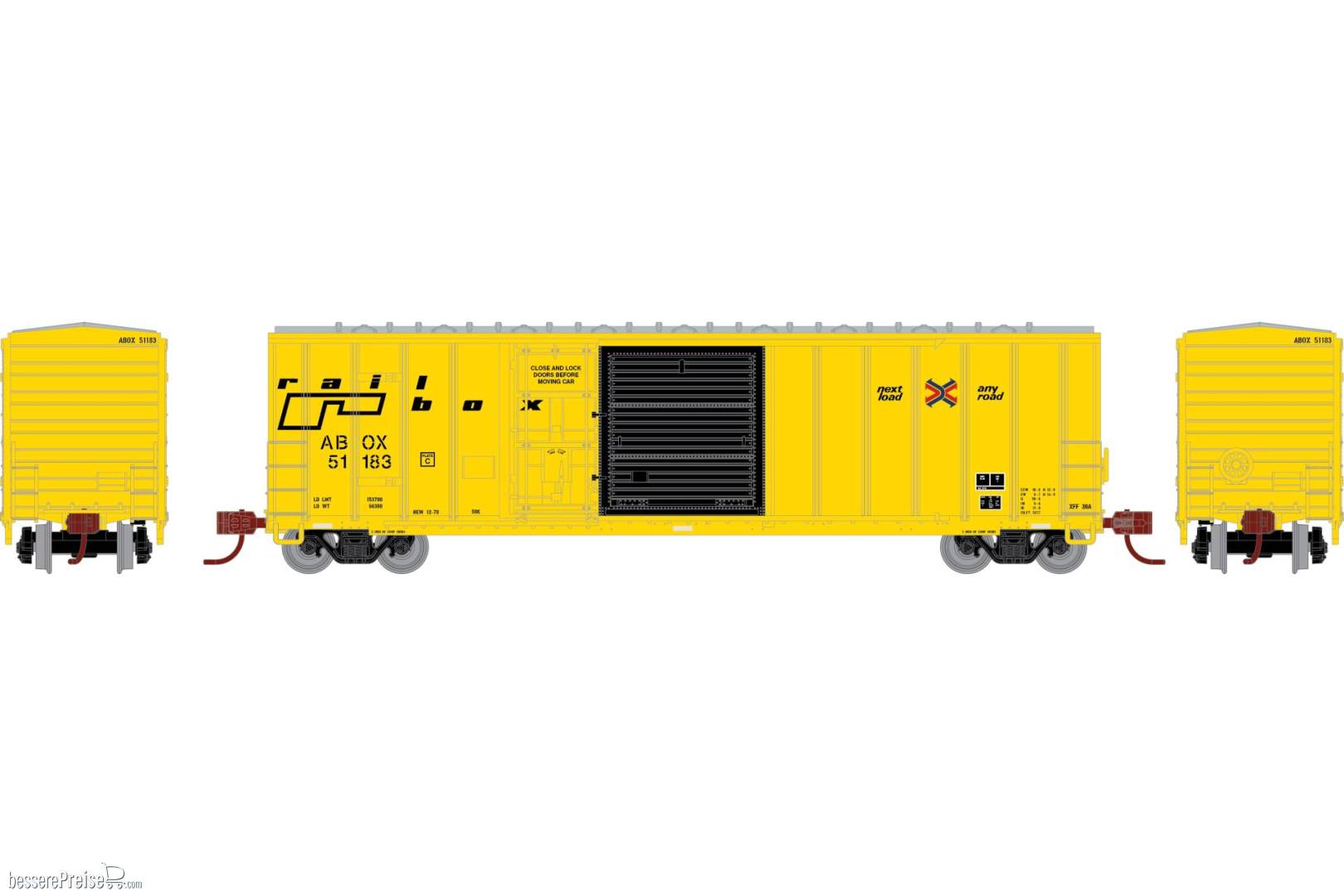 N ATH 50' FMC 5277 Combo Door Box Car ABOX 'Late' #51183