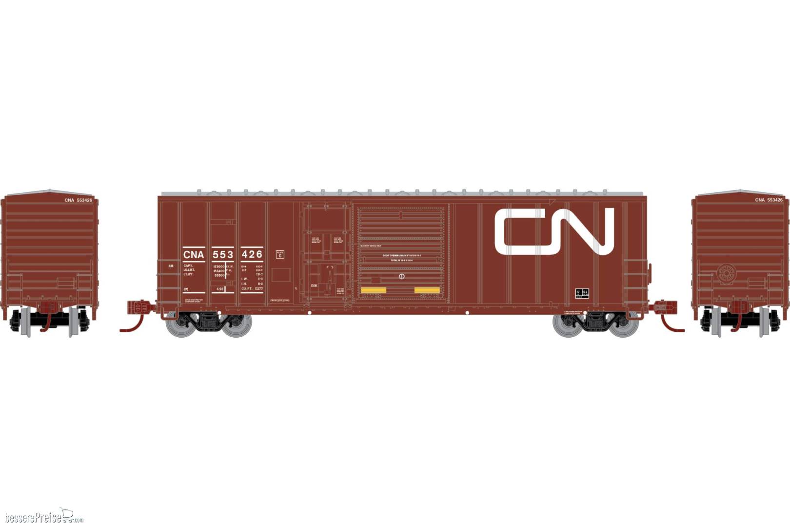 N ATH 50' FMC 5277 Combo Door Box Car CNA #553426