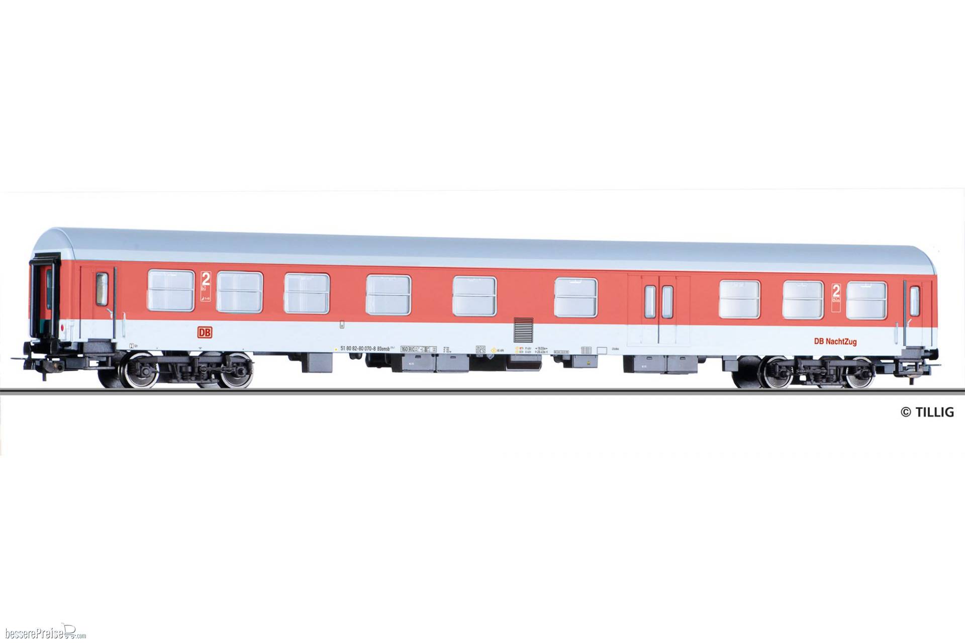 Reisezugwagen 2. Klasse mit Gepäckabteil BDomsb 274.1 der DB NachtZug, Ep. V