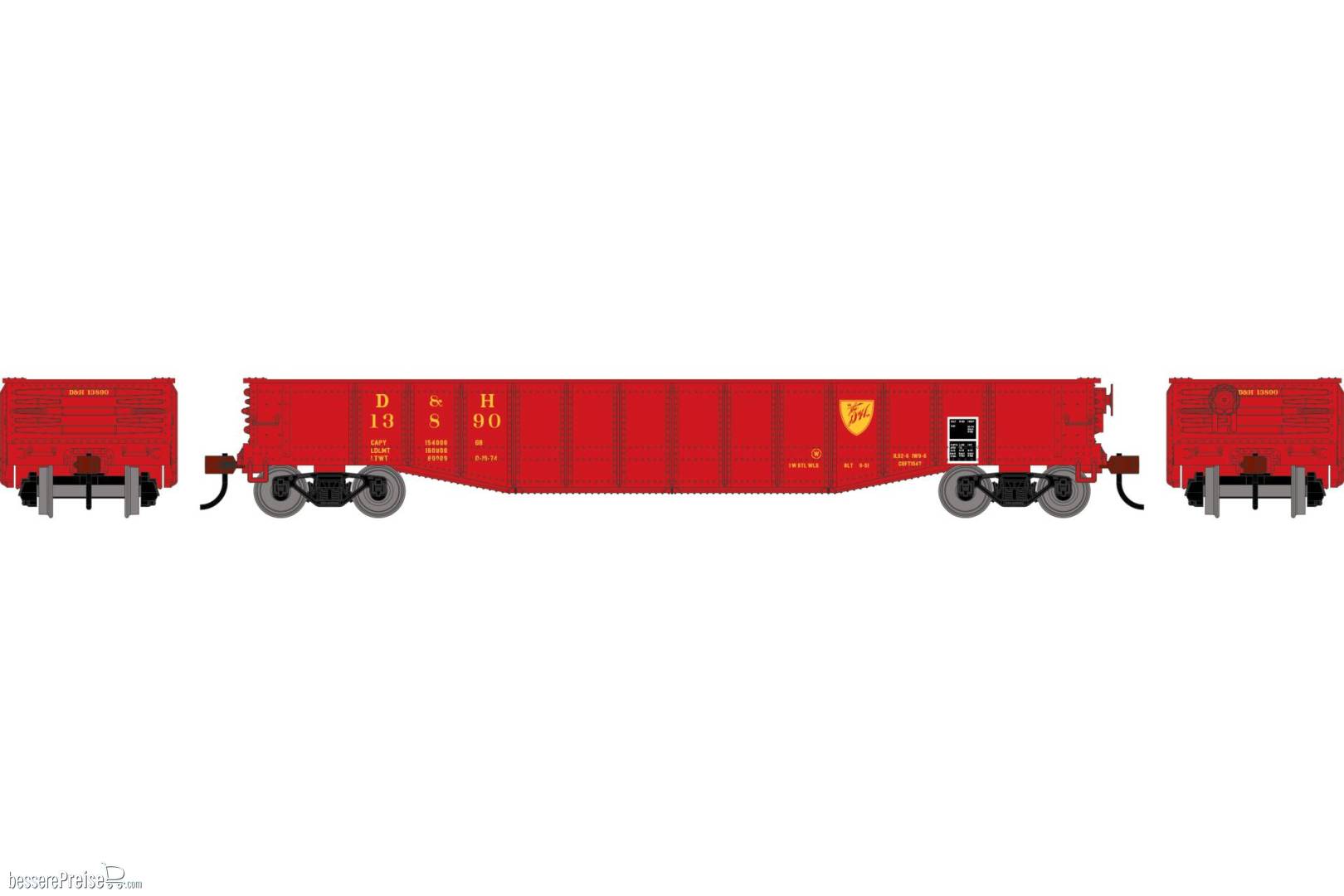HO RND 50' Gondola DH #13890