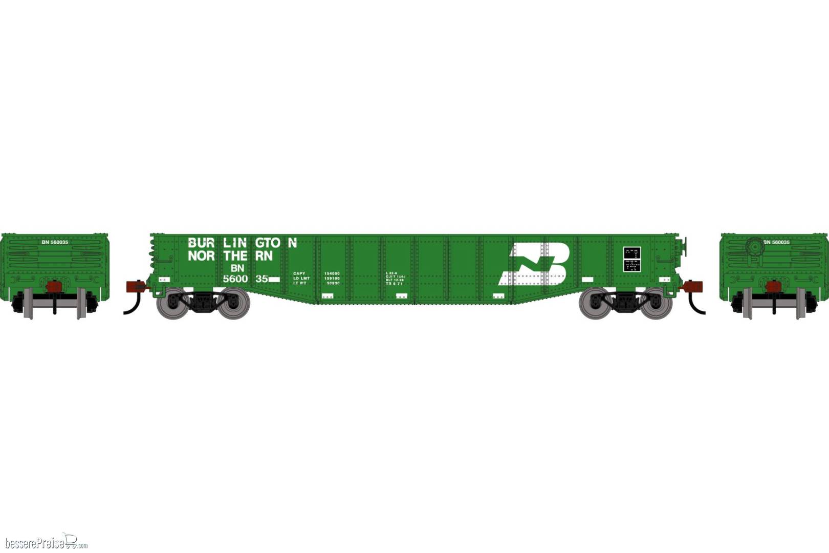 HO RND 50' Gondola BN #560035