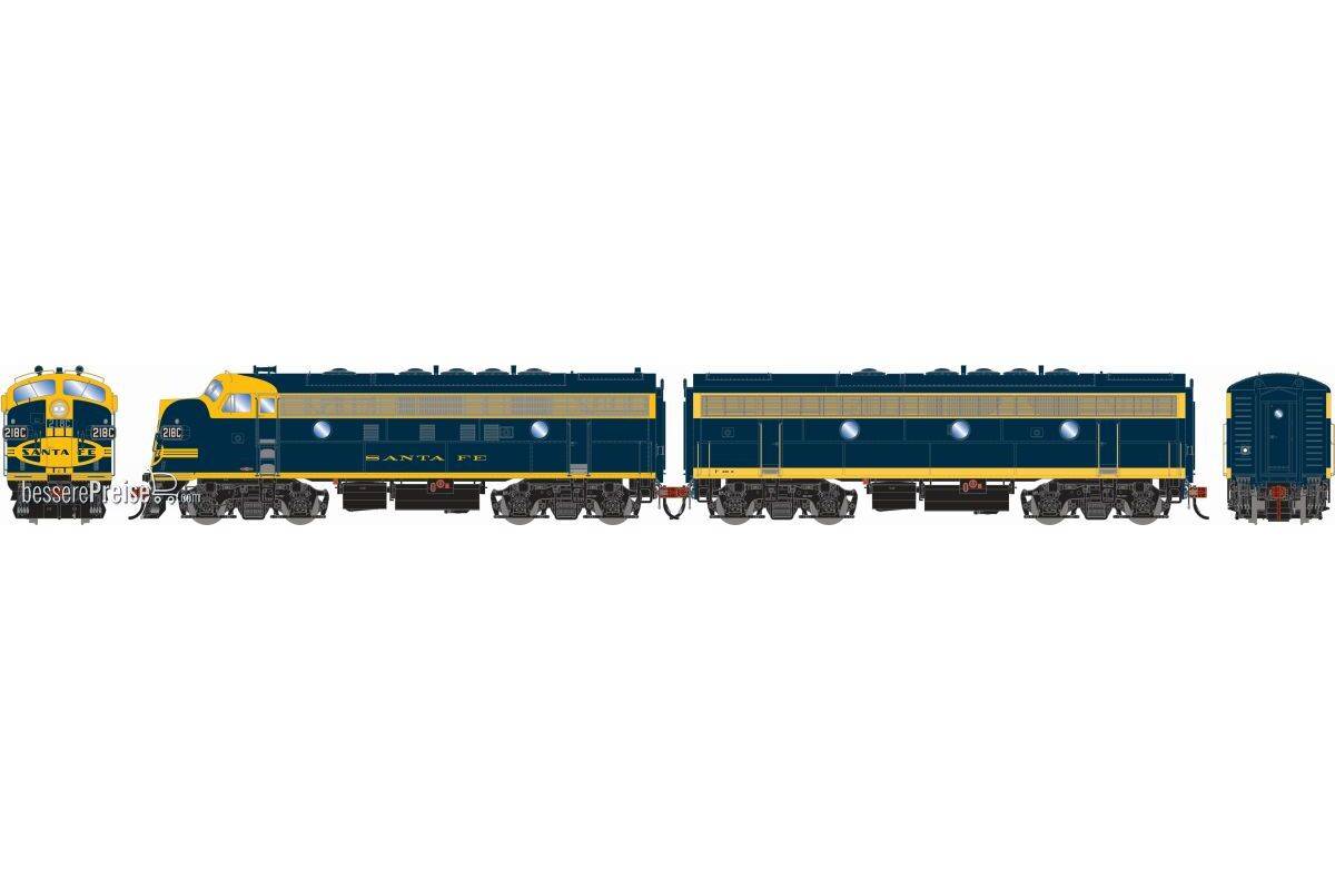 HO GEN F7A/F7B Locomotives Freight ATSF F7A- #218C F7B- #235B